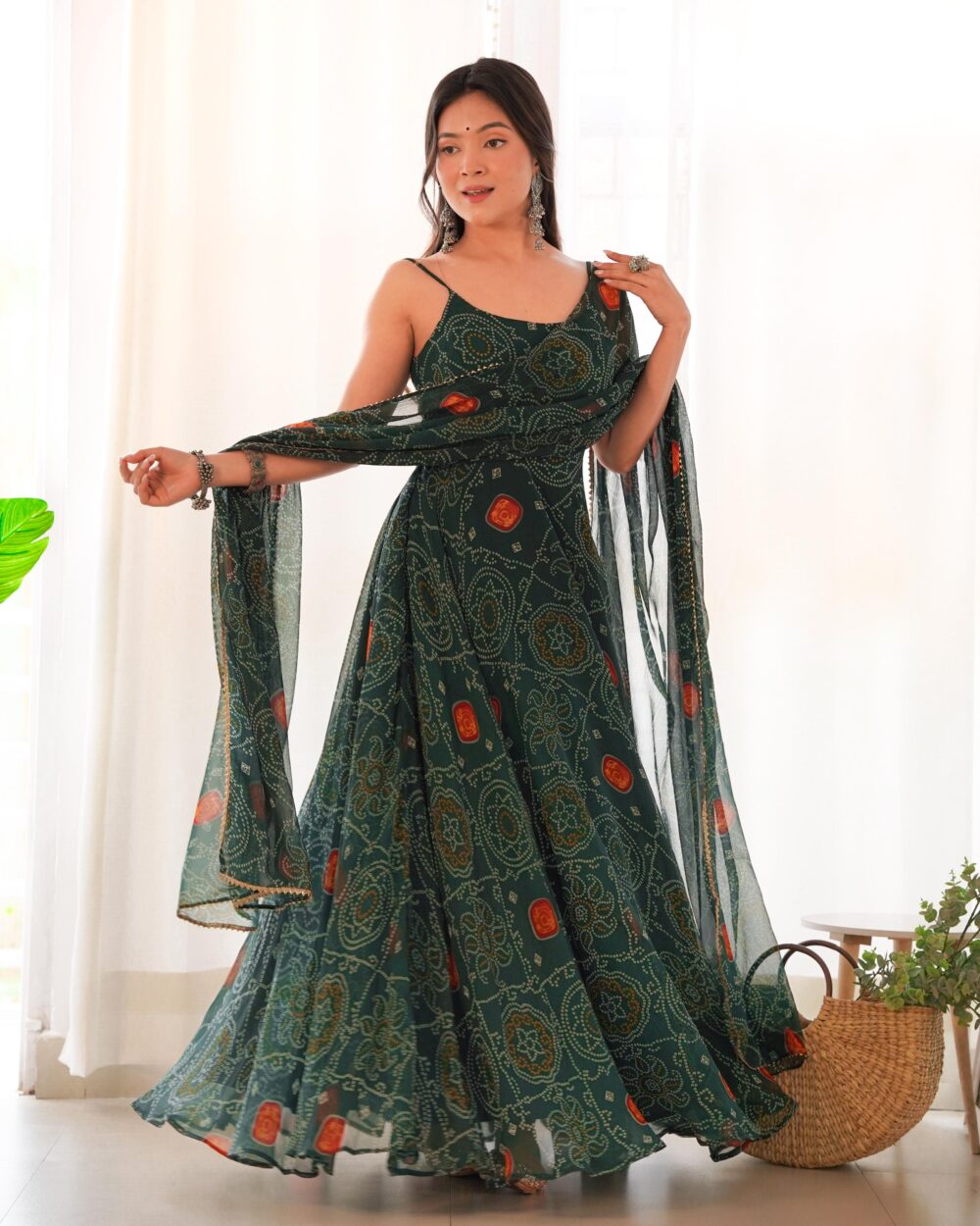 Anarkali Suit Pure Soft Lightweight Chiffon - Stylishwear