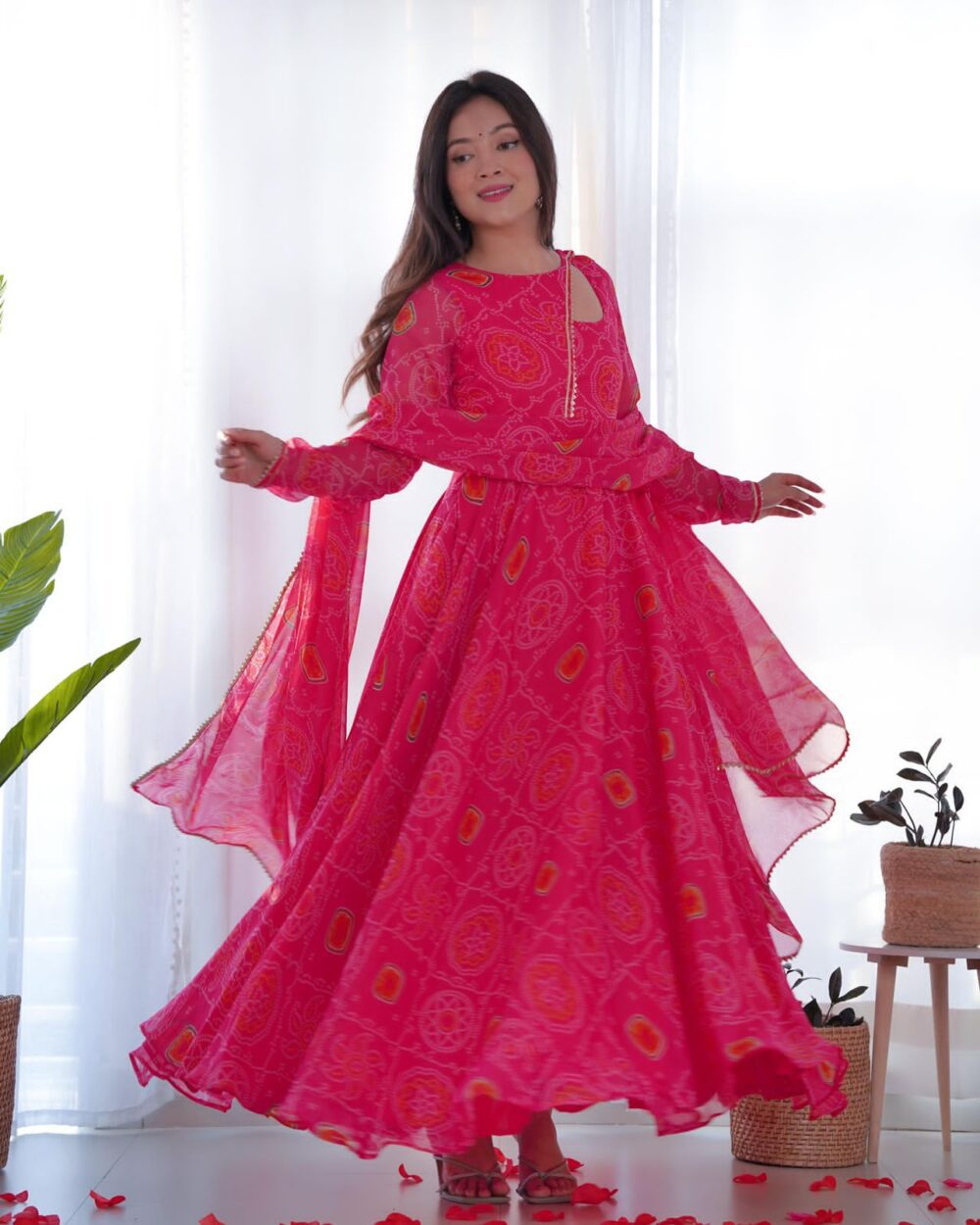 PINK ANARKALI -Stylistswear