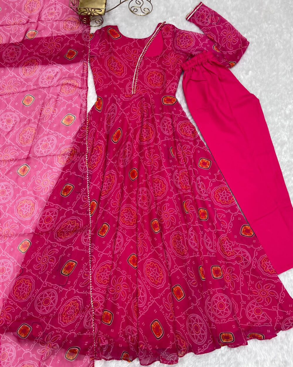 PINK ANARKALI -Stylistswear