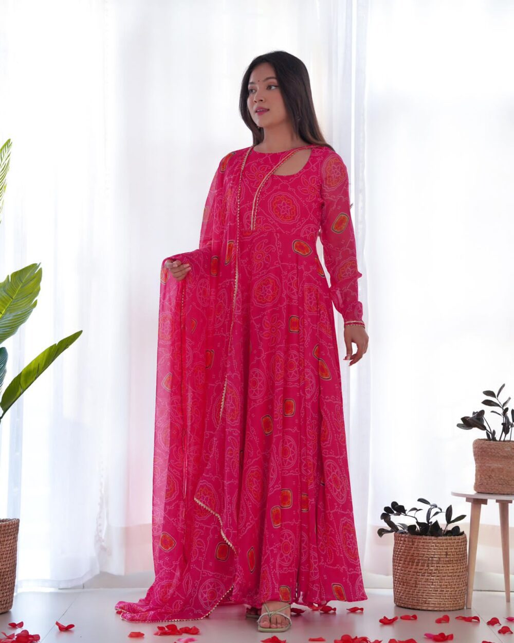 PINK ANARKALI -Stylistswear