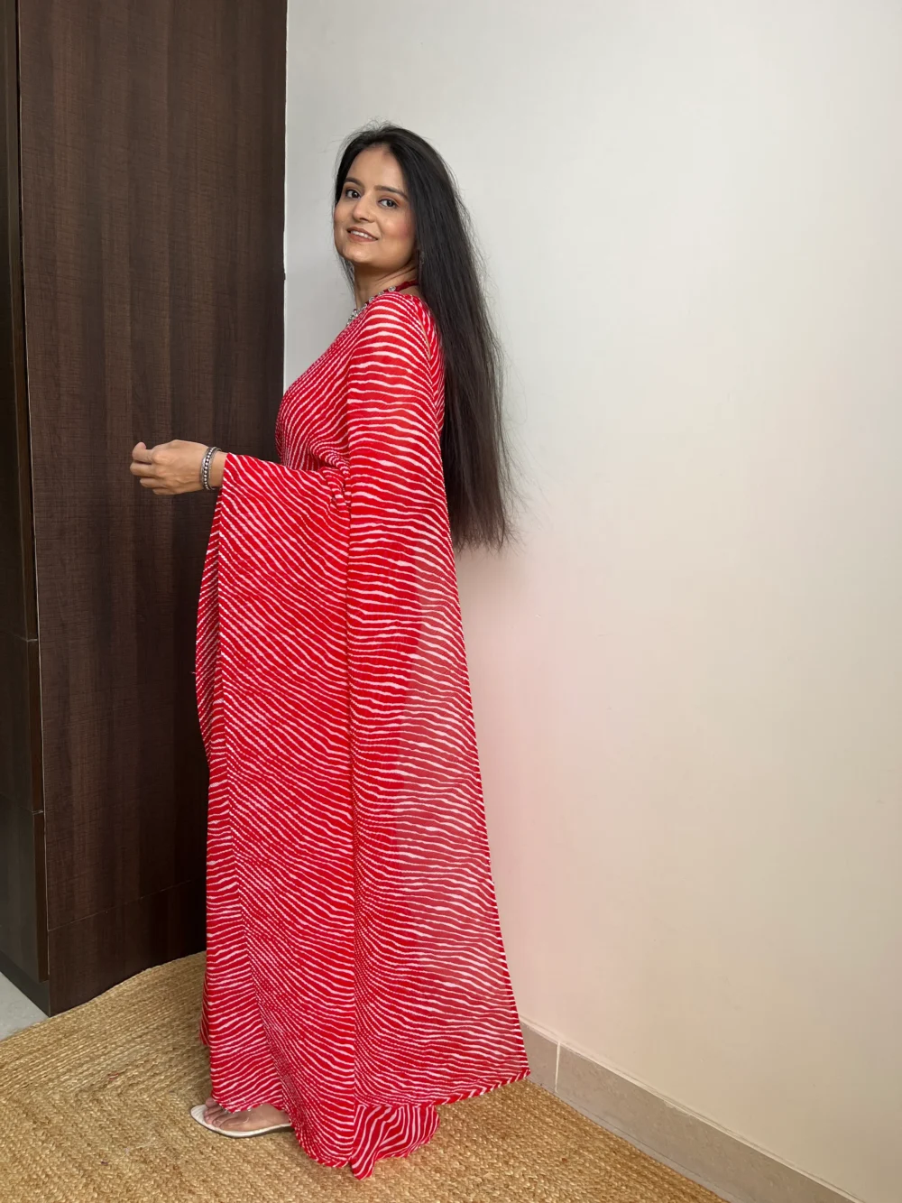 Red Saree-Stylistswear