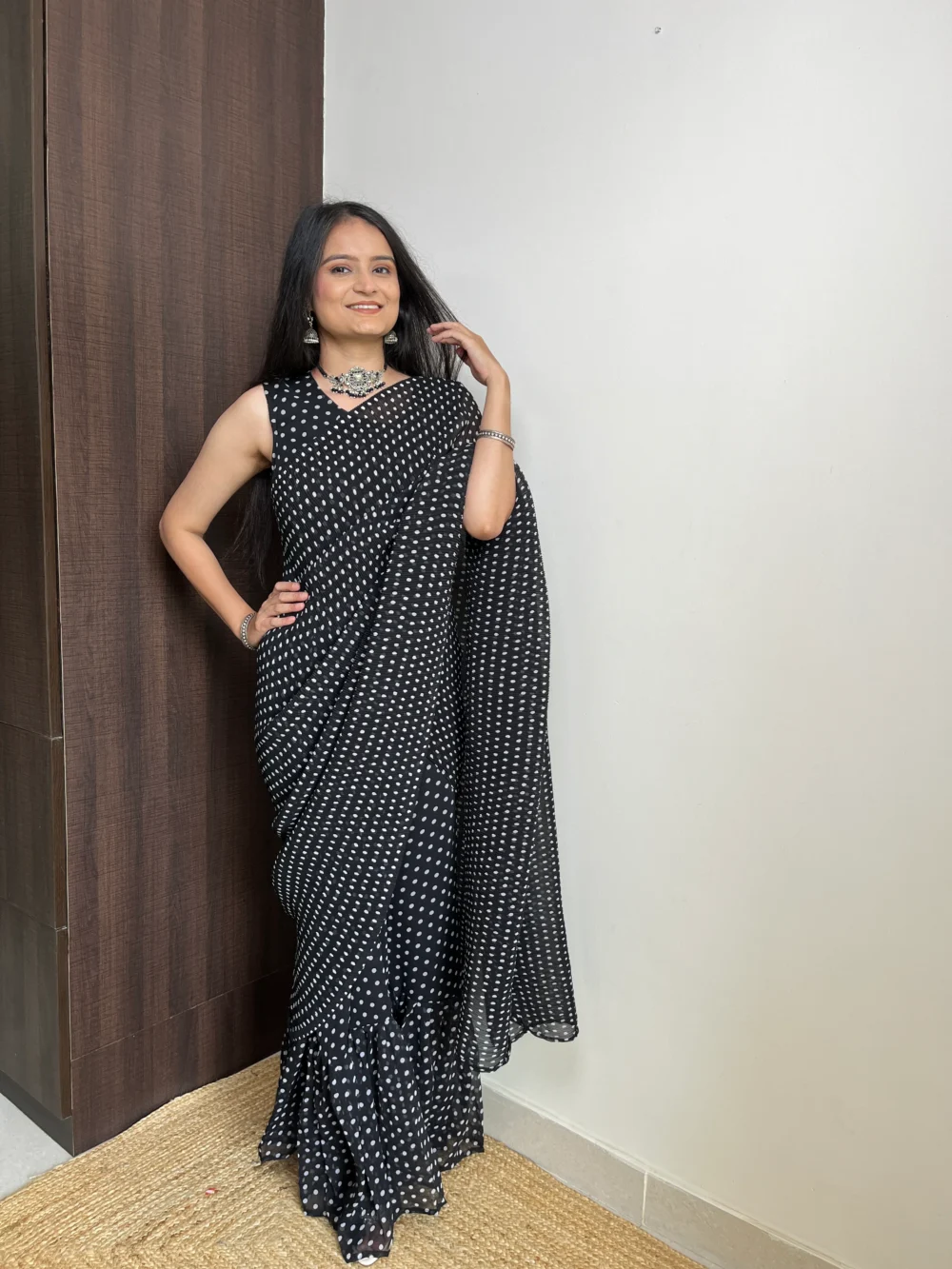 Black Saree-Stylistswear