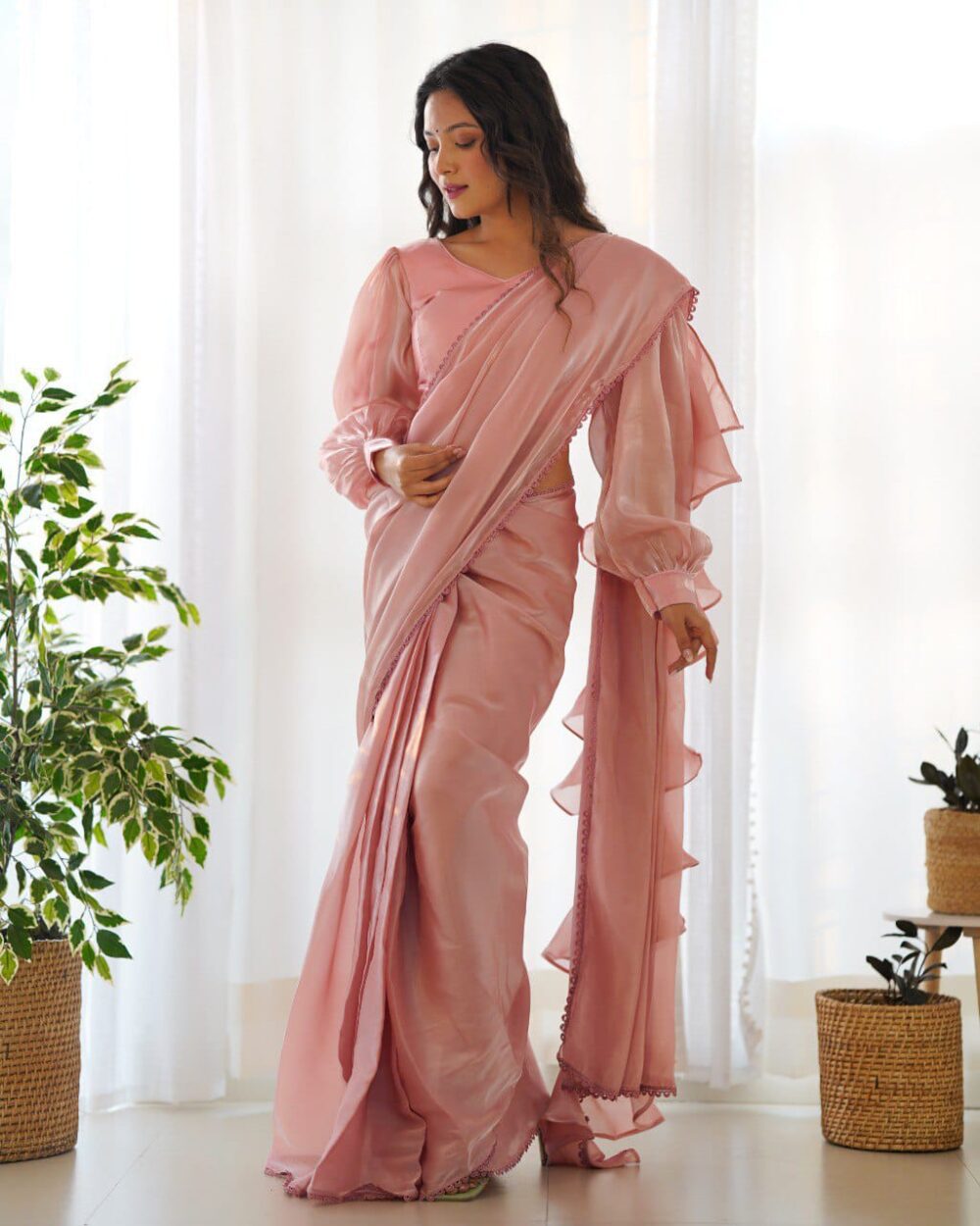 Organza Saree-Stylistswear