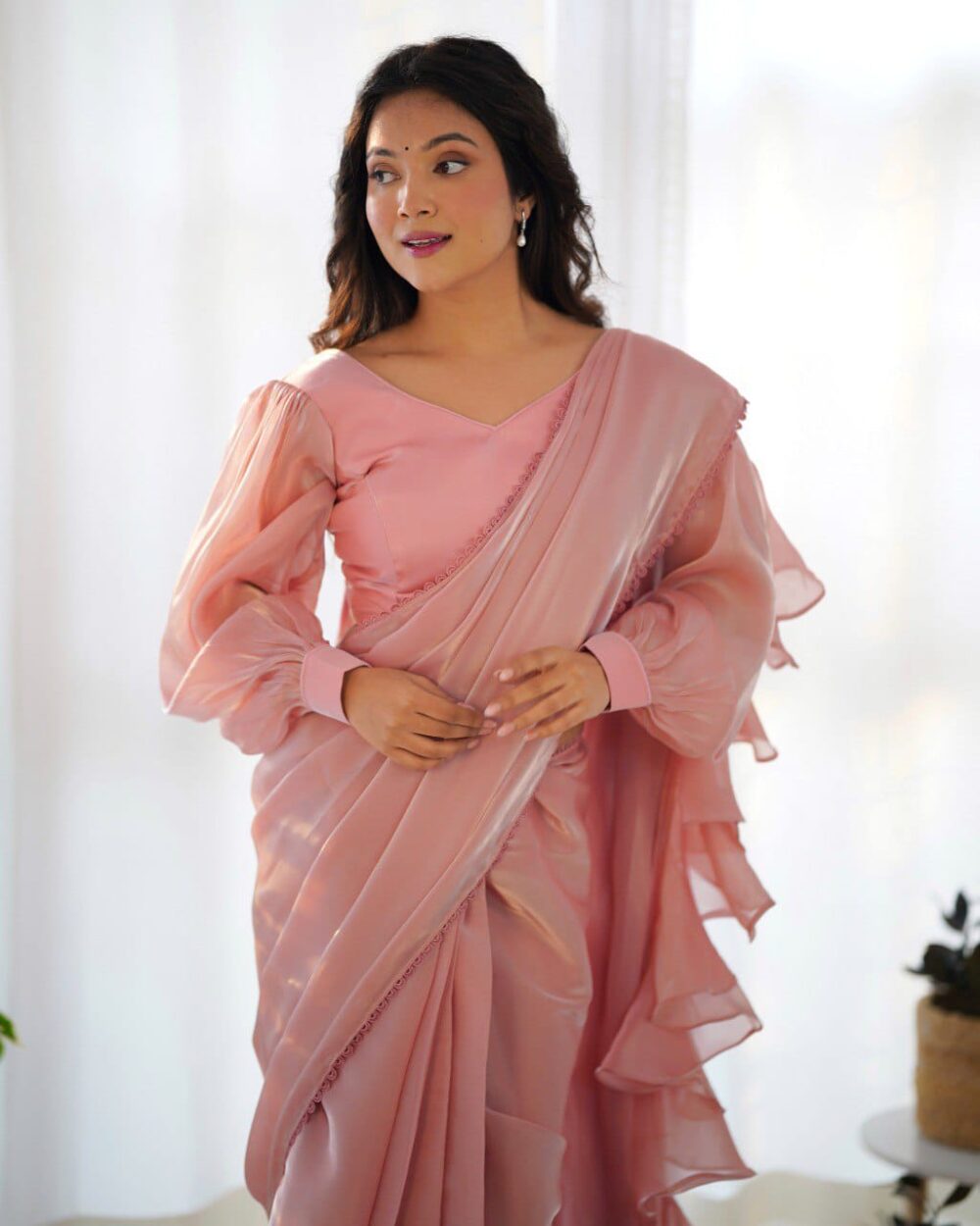 Organza Saree-Stylistswear